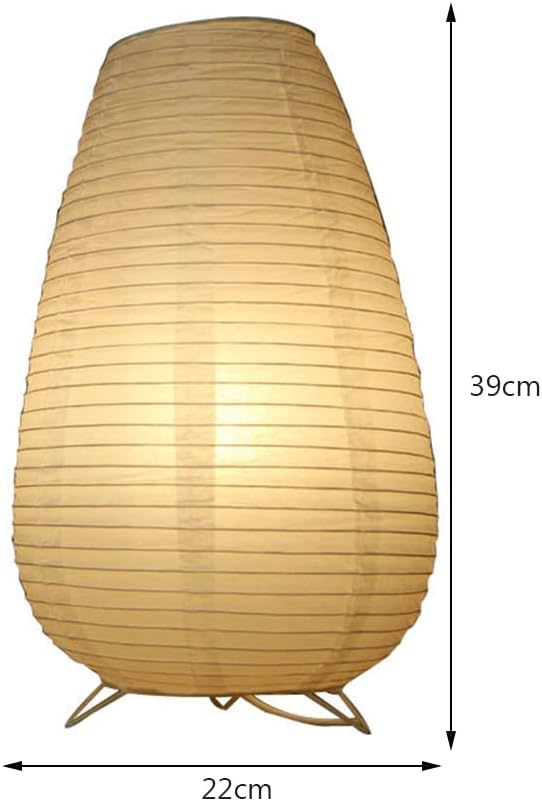 Japanese rice paper lamp for a Japandi, zen decor - Noguchi inspired