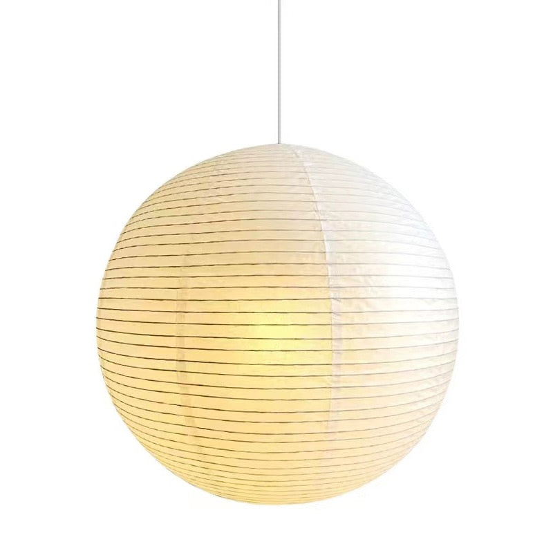 Japanese rice paper pendant lamp - Noguchi inspired