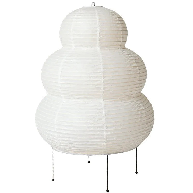Japanese rice paper lamp for a Japandi, zen decor - Noguchi inspired