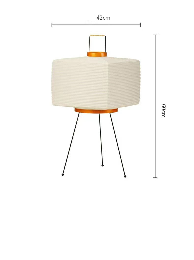 Japanese rice paper lamp for a Japandi, zen decor - Noguchi inspired